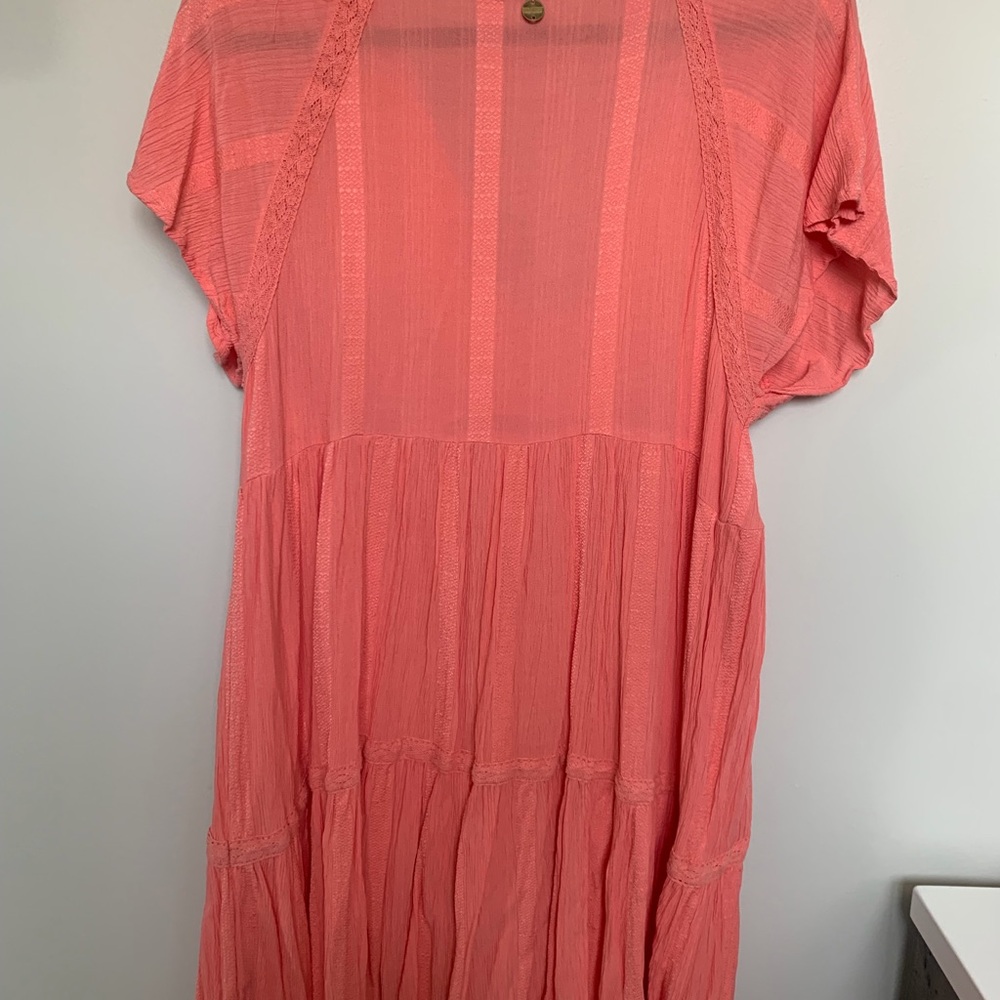 Rip Curl Coral Pink Midi Dress